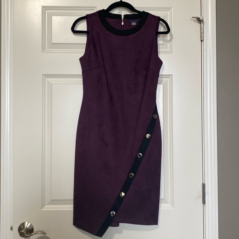 Tommy Hilfiger Asymmetrical Color Block Dress